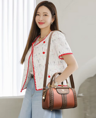 Casual Silt Pocket High Quality Leather Versatile Messenger Shoulder Crossbody Bags Mssza