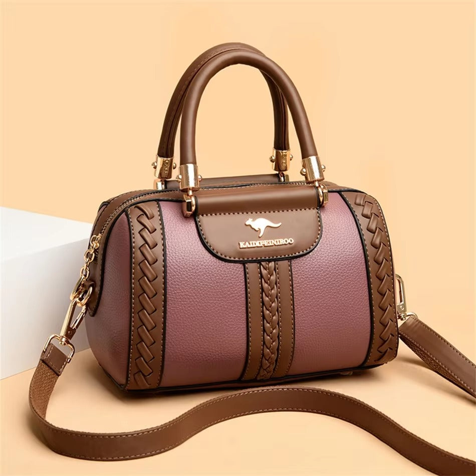 Casual Silt Pocket High Quality Leather Versatile Messenger Shoulder Crossbody Bags Mssza