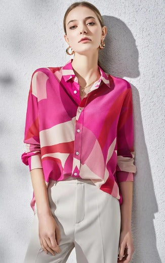 Casual Single Breasted Button-Down Slight Stretch Shirt Mssza