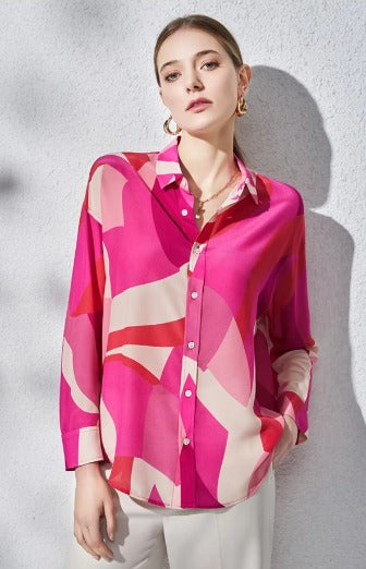 Casual Single Breasted Button-Down Slight Stretch Shirt Mssza