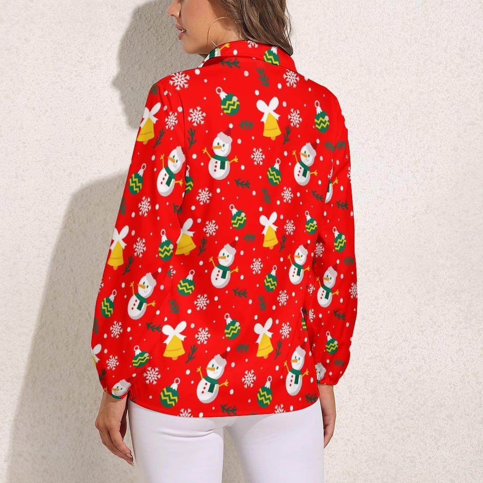 Casual Single Breasted Long Sleeve Regular Fit Oversized Shirt Mssza