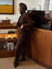 Casual Single Breasted Print Plaid Jacket Wide Leg Pants Sets Mssza
