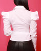 Formal Single Breasted Simple Long-Sleeved Solid Slim Shirt Mssza