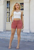 Casual Skinny Hot Pants Female Stretch Streetwear Mid Waisted Cargo Shorts Mssza