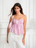 Casual Sleeveless Frill Trim Strapless Slips Peplum Vest Beach Tops Mssza