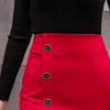 Casual Slim Fit Bodycon Button Office Knee-Length Pencil Skirts Mssza