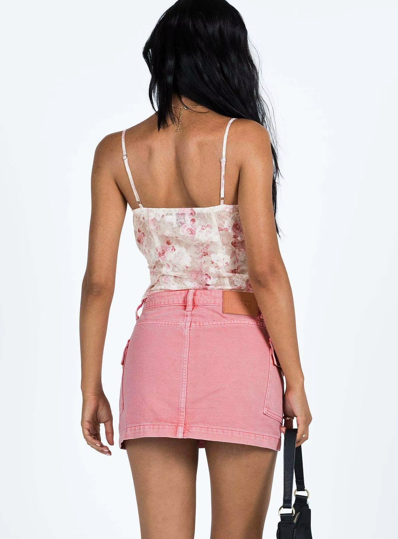 Casual Slim Fit Hip Wrapping Half length Medium Stretch Skirt Mssza