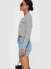 Casual Slim Fit Hip Wrapping Half length Medium Stretch Skirt Mssza