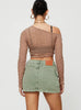 Casual Slim Fit Hip Wrapping Half length Medium Stretch Skirt Mssza