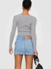 Casual Slim Fit Hip Wrapping Half length Medium Stretch Skirt Mssza