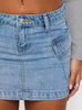 Casual Slim Fit Hip Wrapping Half length Medium Stretch Skirt Mssza