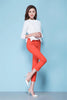 Casual Slim Skinny High Waist Elastic Ankle-length Pencil Pants Mssza