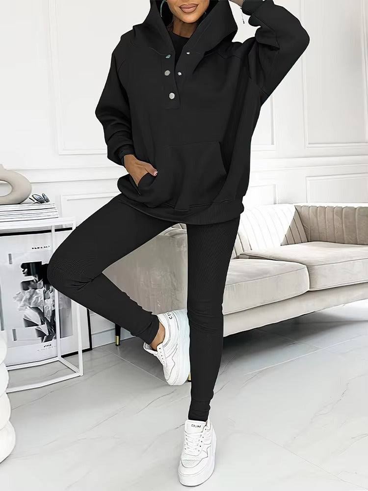Casual Slim Vest Top And Pants Outfits Three Piece Set Mssza