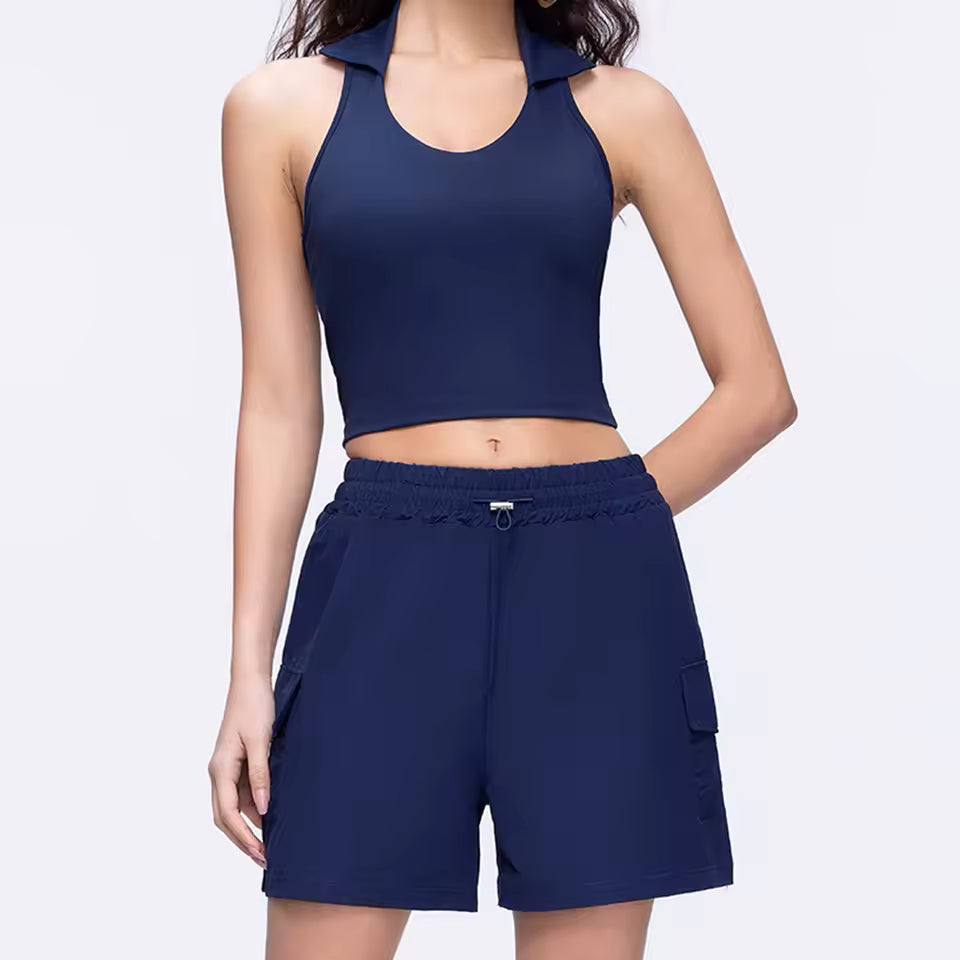 Soft Bra And High Waisted Shorts 2 Piece Set Gym Tracksuit Mssza