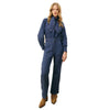 Casual Soft Comfortable Long-Sleeve Denim Jumpsuit Streetwear Mssza