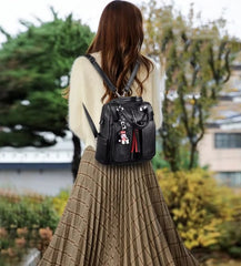 Casual Soft Leather Multifunction Travel Backpacks Mssza