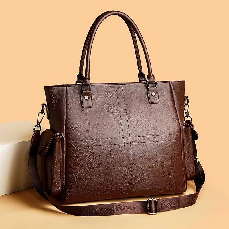 Casual Soft Leather Shoulder Large Crossbody Tote Top-Handle Bags Mssza