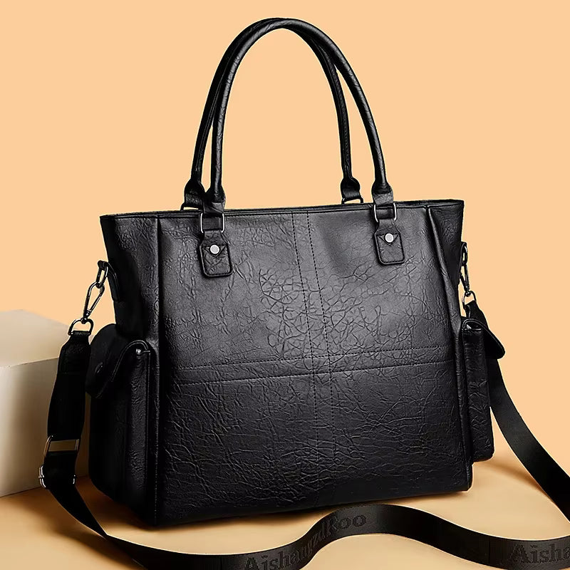 Casual Soft Leather Shoulder Large Crossbody Tote Top-Handle Bags Mssza