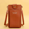 Casual Soft Leather Wallets Touch Screen Cell Phone Purse Crossbody Shoulder Strap Handbag Mssza