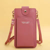Casual Soft Leather Wallets Touch Screen Cell Phone Purse Crossbody Shoulder Strap Handbag Mssza