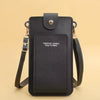 Casual Soft Leather Wallets Touch Screen Cell Phone Purse Crossbody Shoulder Strap Handbag Mssza