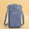 Casual Soft Leather Wallets Touch Screen Cell Phone Purse Crossbody Shoulder Strap Handbag Mssza