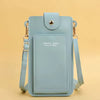Casual Soft Leather Wallets Touch Screen Cell Phone Purse Crossbody Shoulder Strap Handbag Mssza