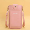 Casual Soft Leather Wallets Touch Screen Cell Phone Purse Crossbody Shoulder Strap Handbag Mssza