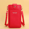 Casual Soft Leather Wallets Touch Screen Cell Phone Purse Crossbody Shoulder Strap Handbag Mssza