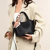 Casual Solid Color Shoulder High-Quality Portable Fashionable and Easiest Bucket Crossbody Bag Mssza