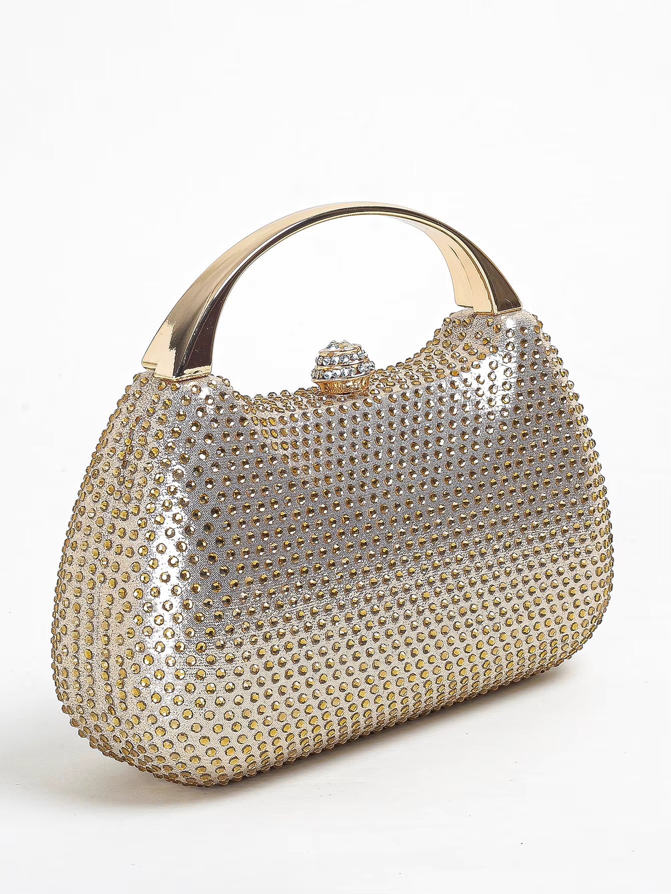 Casual Solid Diamond Handy Dinner Mini Clutch Bag Mssza