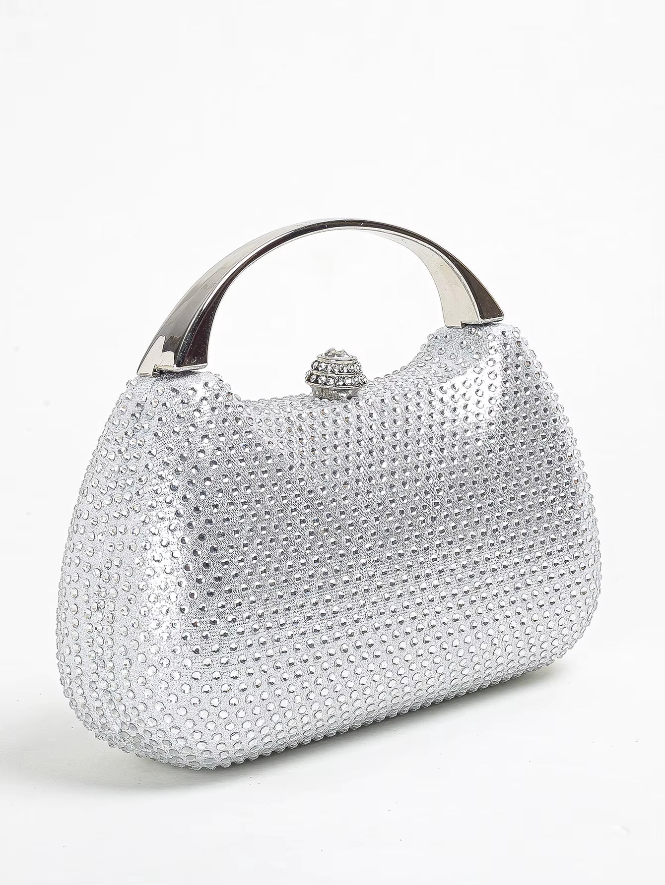 Casual Solid Diamond Handy Dinner Mini Clutch Bag Mssza
