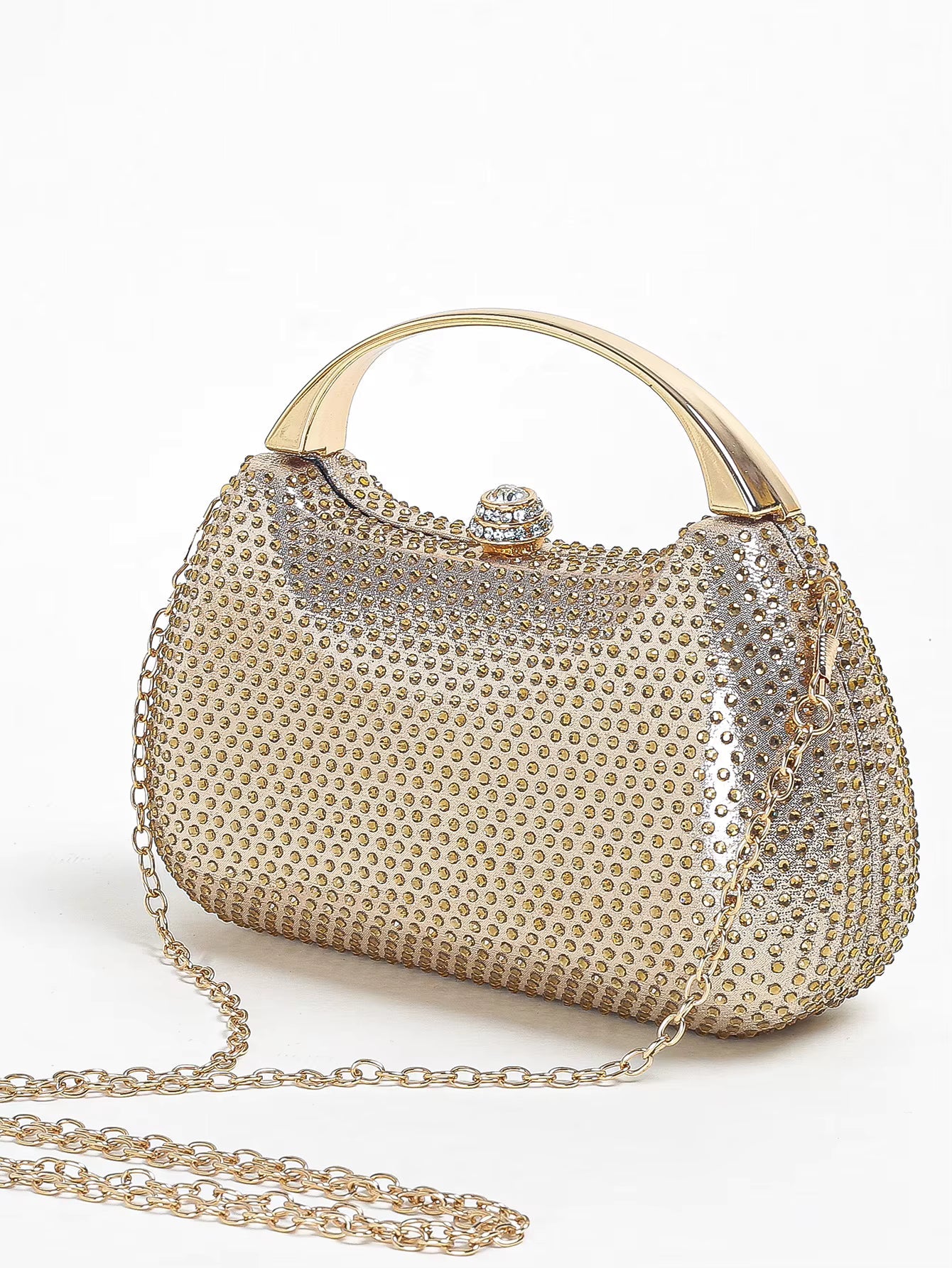 Casual Solid Diamond Handy Dinner Mini Clutch Bag Mssza