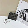 Casual Solid Geometric Design Compact For Key Versatile Coin Card Storage Wallet Mssza