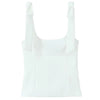 Casual Sleeveless Bow Solid Blended Butterfly Crop Top Mssza