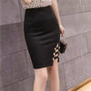 Casual Solid High Waist Button Asymmetrical Split Hip Wrap Mini Skirt Mssza