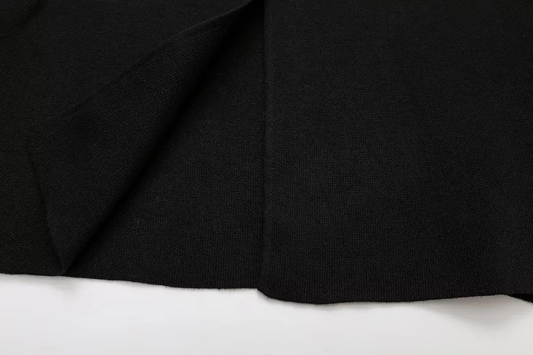 Casual Solid Knitted Vests Short Sleeve V-neck Top Two Buttons Mssza