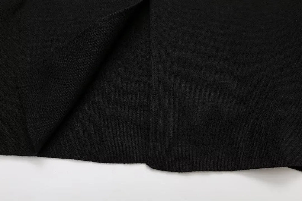 Casual Solid Knitted Vests Short Sleeve V-neck Top Two Buttons Mssza
