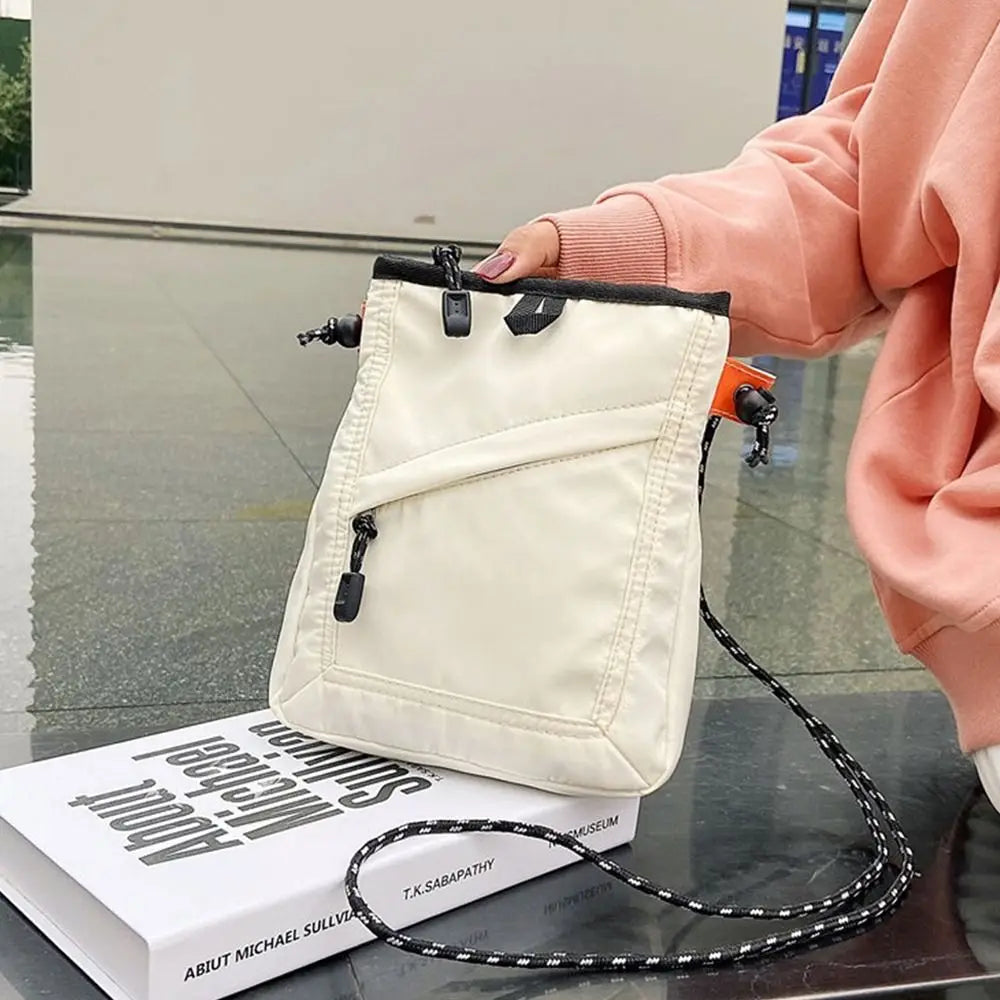 Casual Solid Nylon Mini Waterproof Small Square Travel Shoulder Crossbody Bag Mssza
