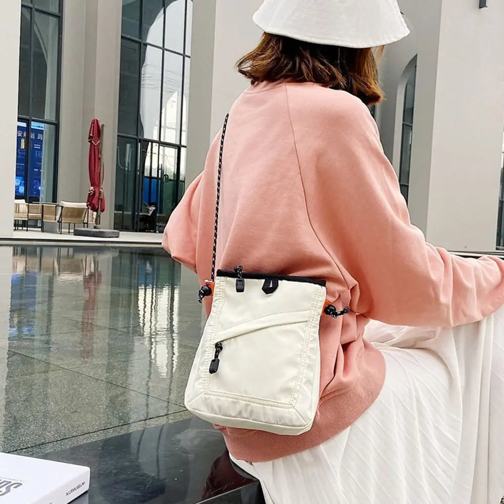 Casual Solid Nylon Mini Waterproof Small Square Travel Shoulder Crossbody Bag Mssza