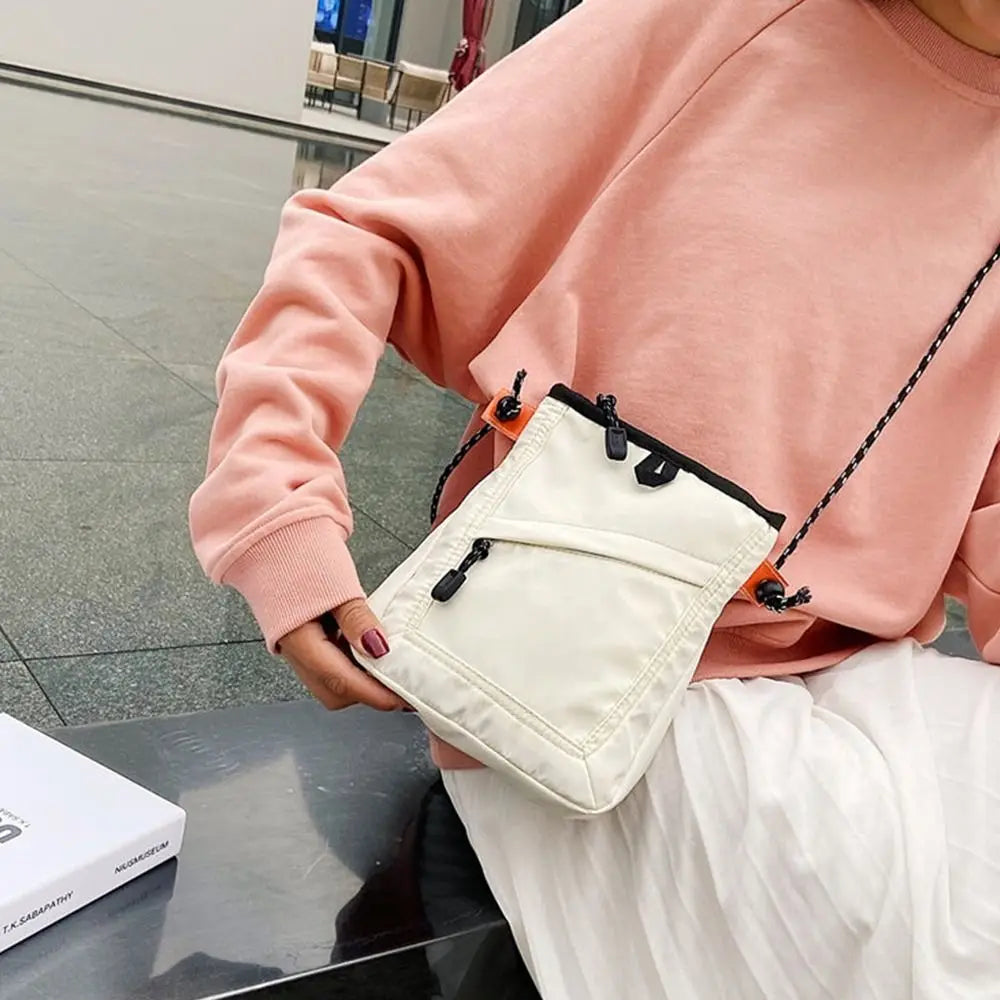 Casual Solid Nylon Mini Waterproof Small Square Travel Shoulder Crossbody Bag Mssza