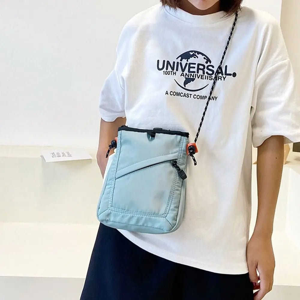 Casual Solid Nylon Mini Waterproof Small Square Travel Shoulder Crossbody Bag Mssza