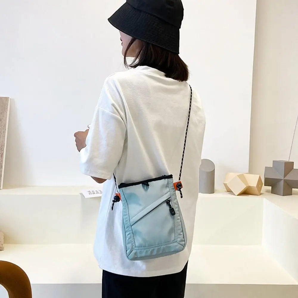 Casual Solid Nylon Mini Waterproof Small Square Travel Shoulder Crossbody Bag Mssza