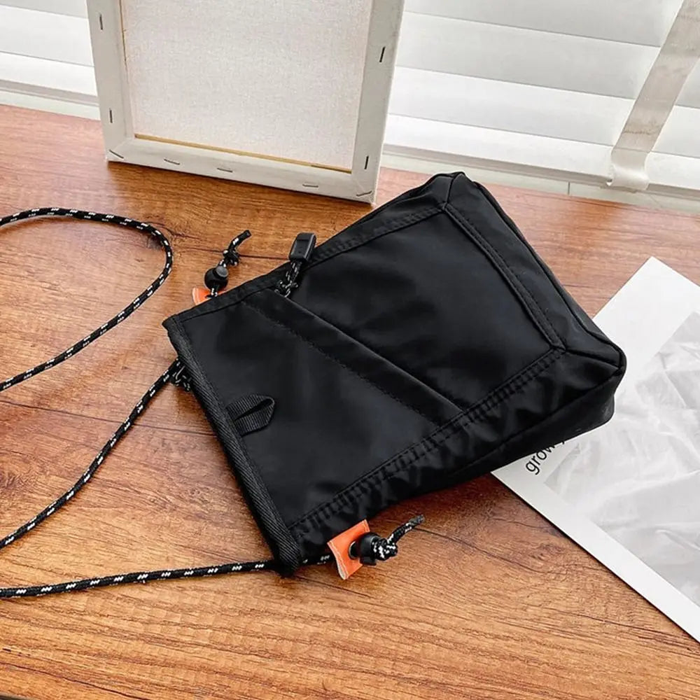 Casual Solid Nylon Mini Waterproof Small Square Travel Shoulder Crossbody Bag Mssza