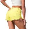 Casual Solid Stretch Skinny Distressed Straight Leg Curvy Denim Jeans Shorts Mssza