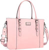 Trendy PU Leather Waterproof Laptop Tote Bag Mssza