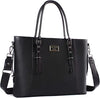 Trendy PU Leather Waterproof Laptop Tote Bag Mssza