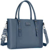 Trendy Solid zipper PU Leather Laptop Messenger Tote Bag Mssza
