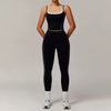 Sports Crop Top And Leggings 2 Pieces Set Yoga Set Mssza