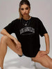 Casual Sports Soft Crew Neck Short Sleeve Letter Printed T-Shirt Mssza